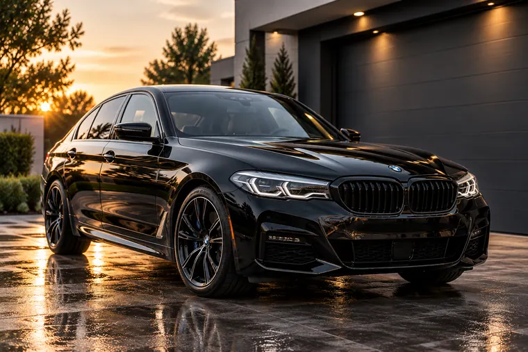 Exterior results: mirror-finish paint after an Absolute detail