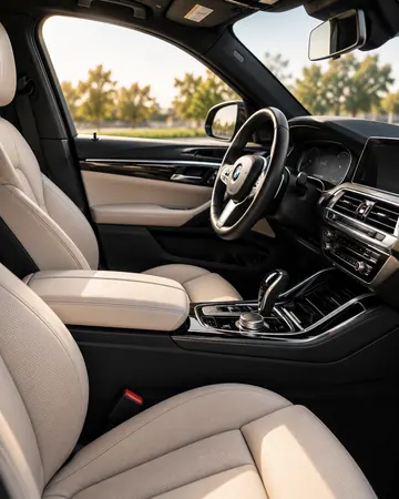 Gold Interior detail: cleaned and conditioned leather cabin